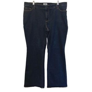 Old Navy Womens Mid Rise Zip Fly Bootcut Denim Jeans Dark Wash‎ Size 20